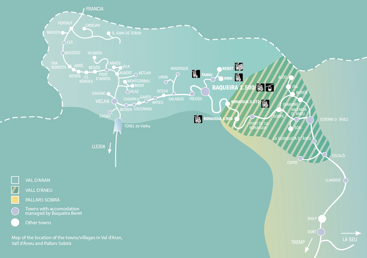 Map of villages